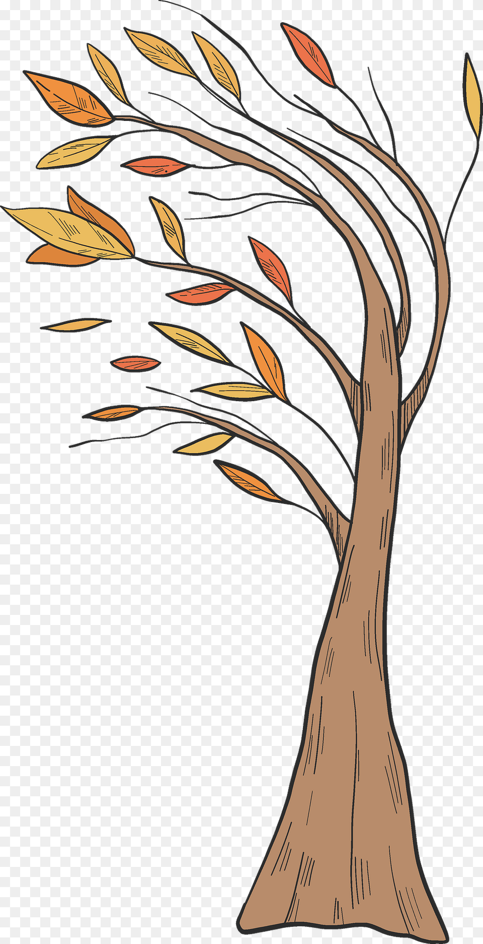 Fall Tree Clipart, Nature, Art, Outdoors, Land Png