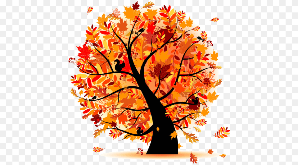 Fall Tree Clipart Autumn Tree Clipart, Leaf, Maple, Plant, Art Png Image