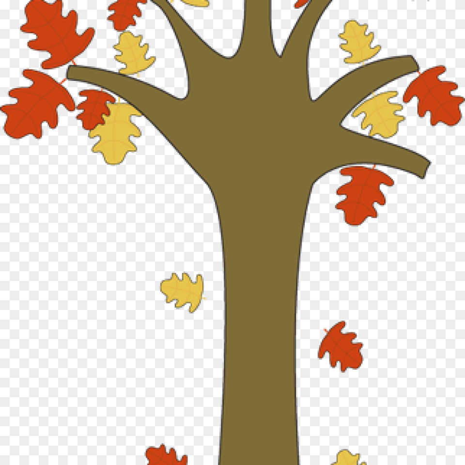 Fall Tree Clipart Clipart Leaf, Plant, Person, Baby Free Png Download