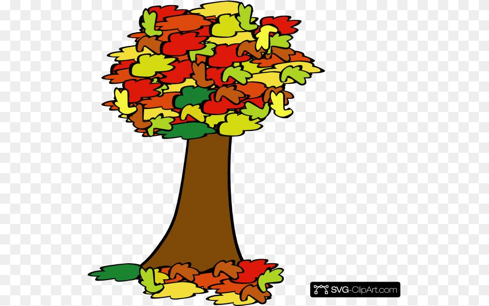 Fall Tree Coloured Clip Art Icon And Clipart Tree Treasure Hunt Clue, Plant, Flower Free Transparent Png