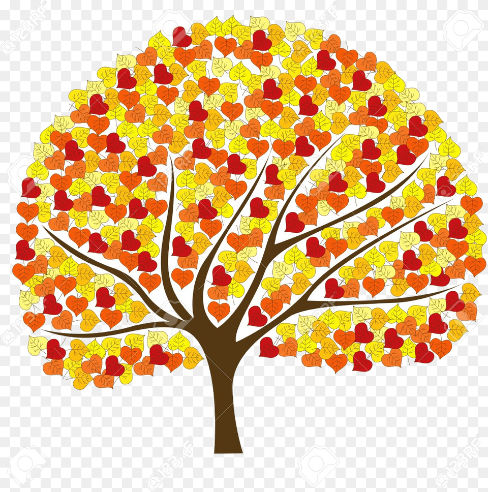 Fall Tree Cute Clipart Trees Clip Art Cute Fall Tree Clipart, Leaf, Oak, Plant, Sycamore Free Transparent Png