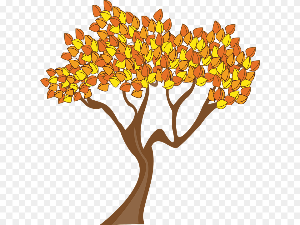 Fall Trees Clipart Autumnal Tree Clipart, Plant, Art, Chandelier, Lamp Free Transparent Png