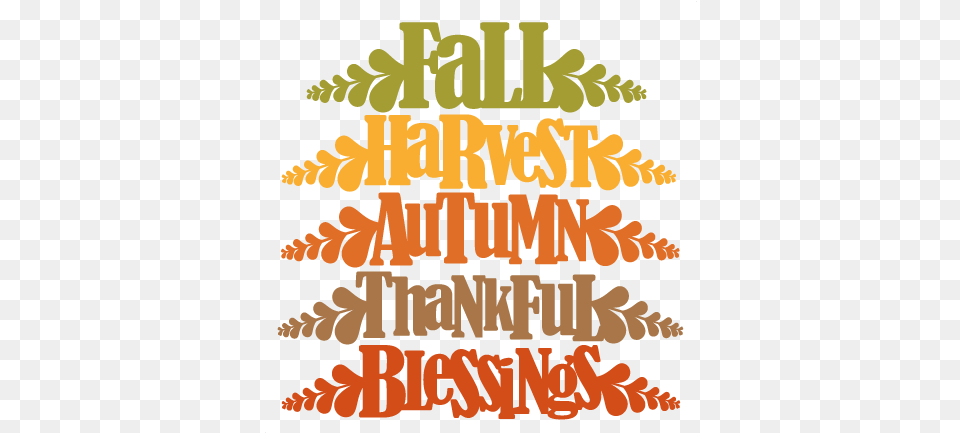 Fall Word Titles Svg Cutting File For Scrapbooking Autumn Scrapbooking Fall, Book, Publication, Advertisement, Poster Free Png