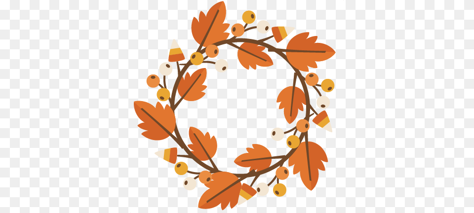 Fall Wreath Cutting For Electronic Cutting, Art, Floral Design, Graphics, Leaf Png Image