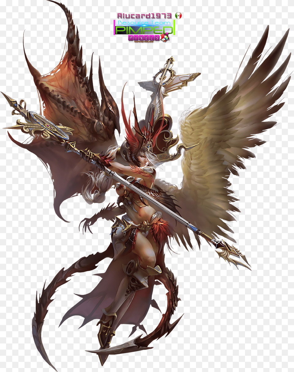 Fallen Angel Angel Character Design, Dragon Free Transparent Png
