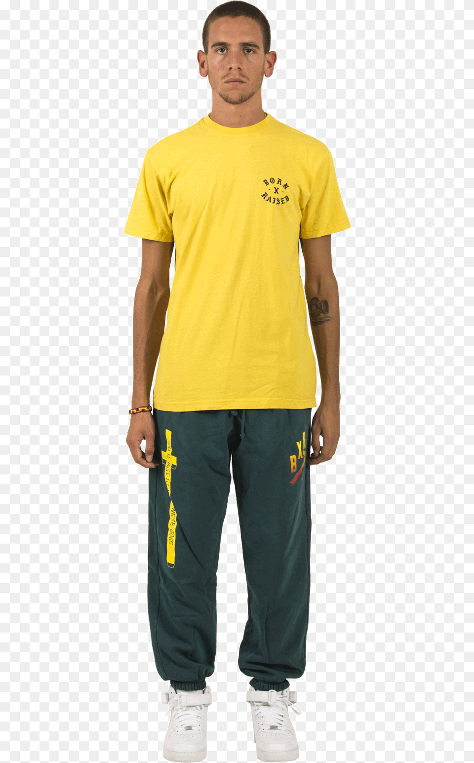 Fallen Angel Tee Yellow T Shirt, Pants, Clothing, T-shirt, Person Free Png