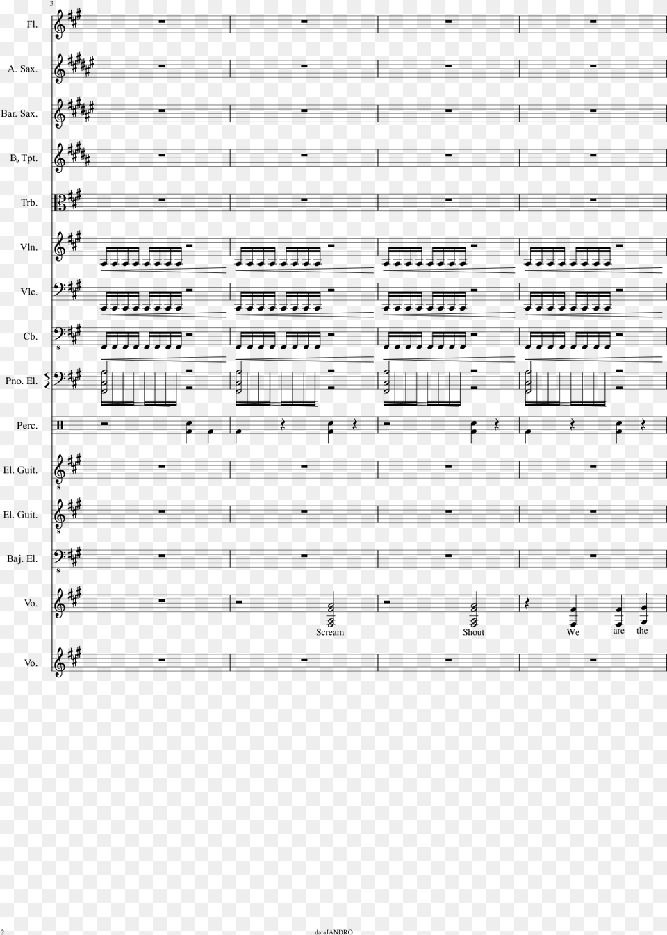 Fallen Angels Sheet Music Composed By Black Veil Brides Black Veil Brides Fallen Angels Sheet Music, Gray Png