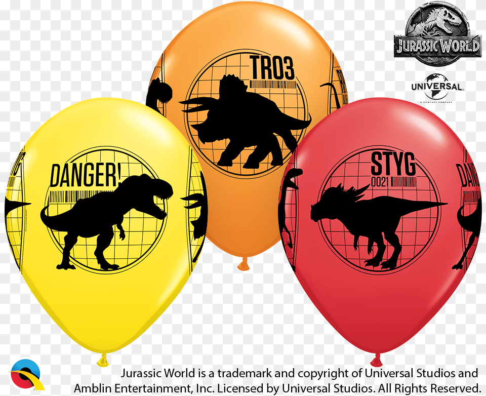 Fallen Kingdom 25 Assorted Colour Happy Birthday Balloons And Beer, Balloon, Animal, Dinosaur, Reptile Png Image