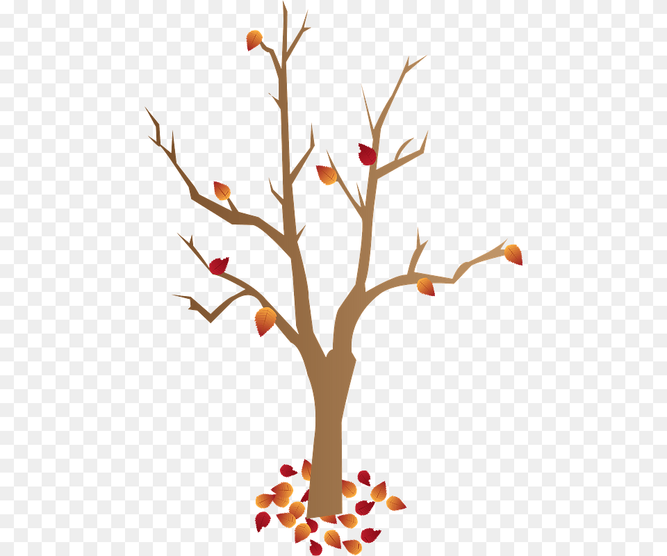 Fallen Leaves Tree Clipart, Art, Pattern, Painting, Graphics Free Png