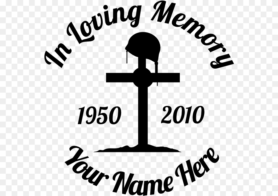 Fallen Soldier Memorial Clip Art Vector Transparent Loving Memory Heart Sticker, Gray Free Png Download