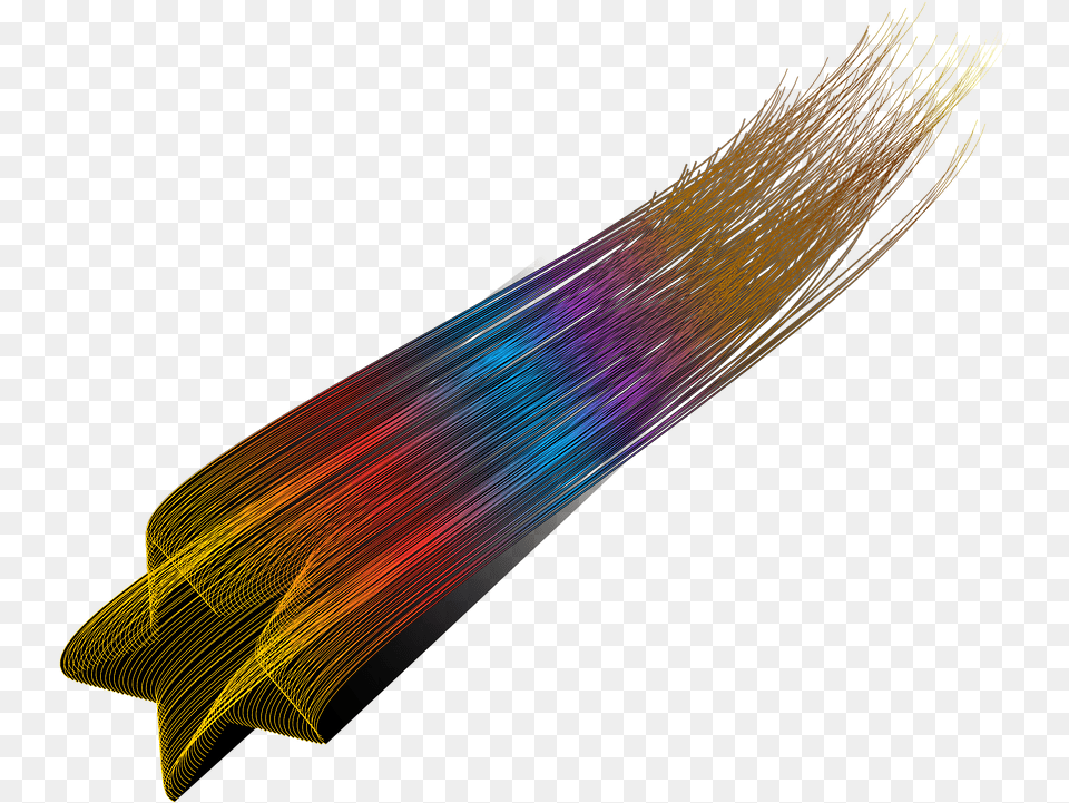 Falling Colorful Shooting Star All Shooting Star Trail, Accessories, Art, Graphics, Pattern Free Png Download