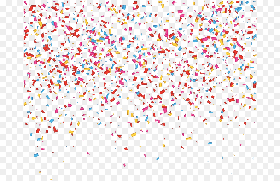 Falling Confetti High Resolution Confetti Background, Paper Free Transparent Png