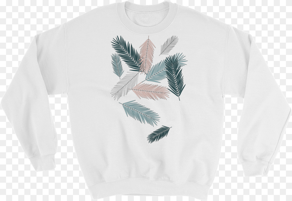 Falling Feathers Unisex Sweatshirt Latina In Me Is An Ember, Clothing, Knitwear, Long Sleeve, Sleeve Free Transparent Png