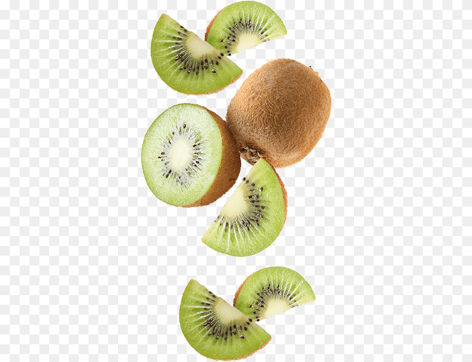 Falling Kiwi Slices, Food, Fruit, Plant, Produce Png