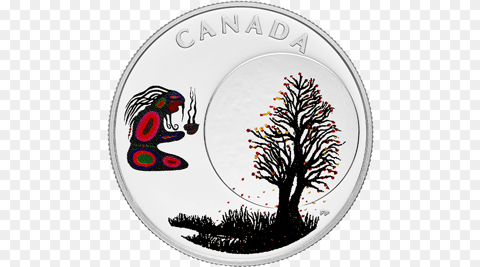 Falling Leaves Moon Cartoon, Coin, Money, Plate, Animal Free Transparent Png