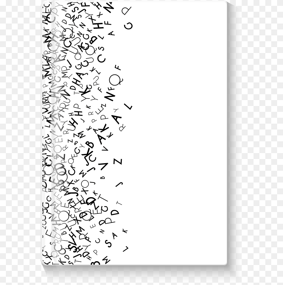 Falling Letters Journal Alphabet Falling, Text, White Board Free Png