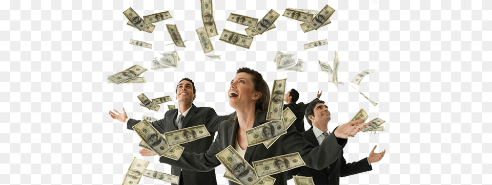 Falling Money, Adult, Male, Man, Person Free Png