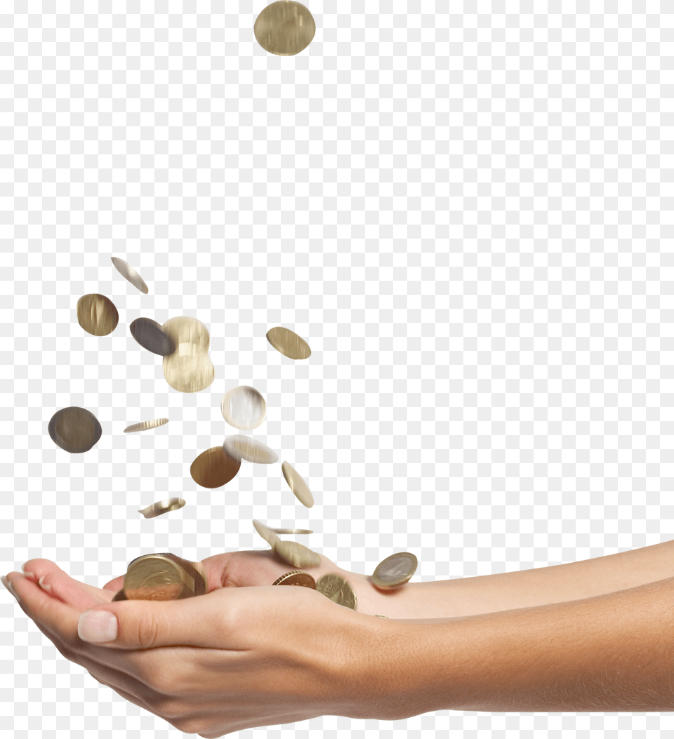 Falling Money, Person, Body Part, Finger, Hand Png