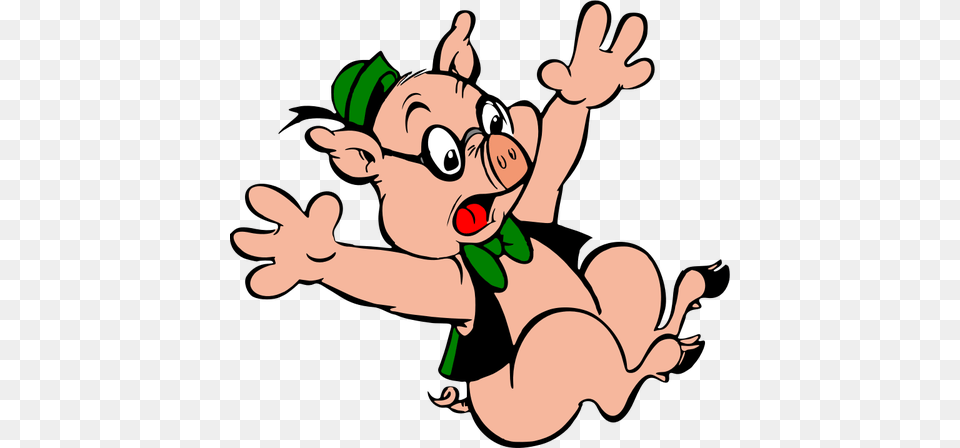 Falling Pig, Cartoon, Baby, Person, Face Free Transparent Png
