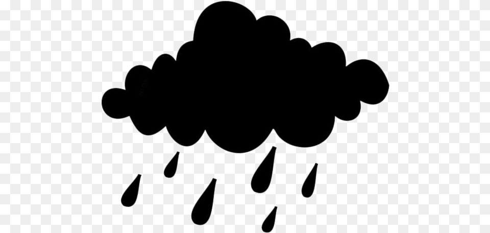 Falling Rain Images Cloud With Rain Silhouette, Text Free Transparent Png