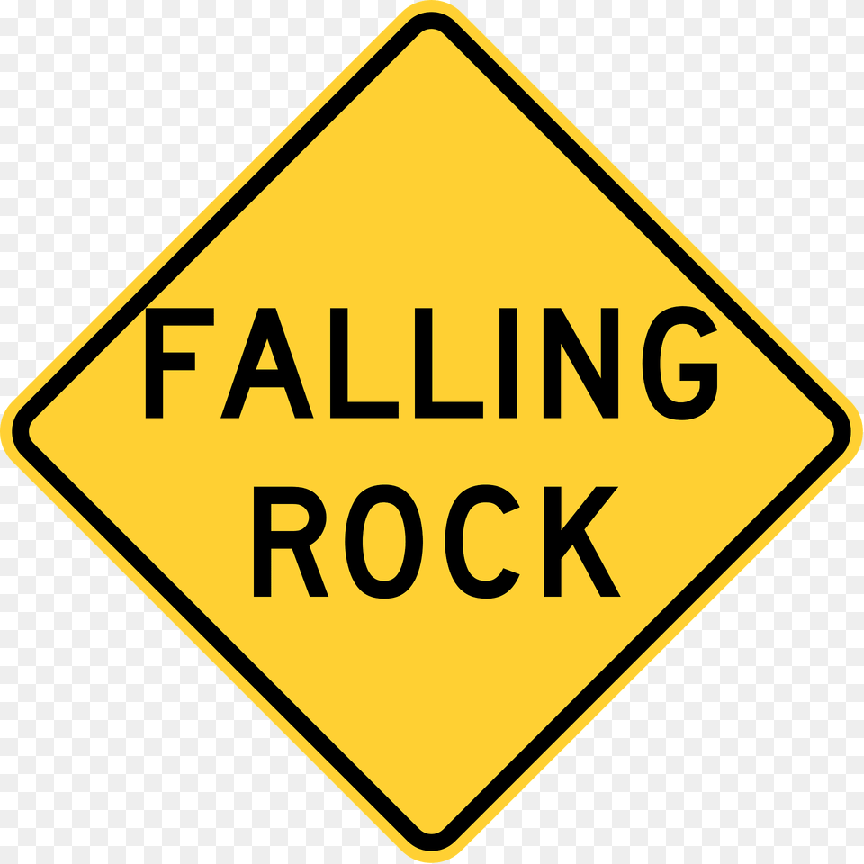 Falling Rock Colorado North Carolina Texas West Virginia And Missouri Clipart, Road Sign, Sign, Symbol Free Png