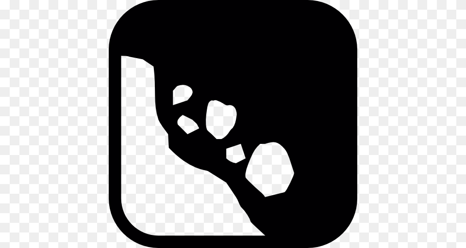 Falling Rocks Falling Debris Rocks Debris Nature Icon, Baby, Person, Footprint, Body Part Png Image