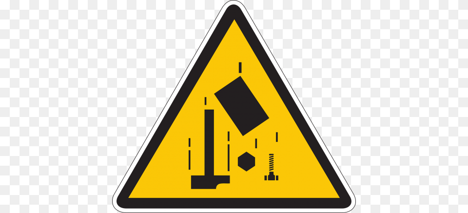 Falling Rocks Low Temperature Warning Sign, Symbol, Road Sign, Triangle Free Png