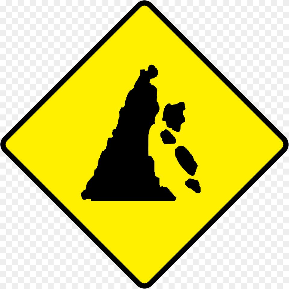 Falling Rocks Or Debris Sign In Ireland Clipart, Symbol, Road Sign, Wedding, Adult Free Png Download