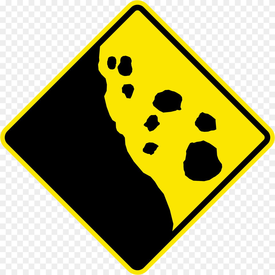 Falling Rocks Or Debris Sign In Jamaica Clipart, Symbol, Baby, Person, Road Sign Free Png Download