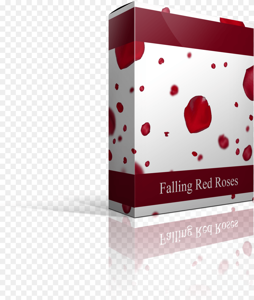 Falling Rose Petal Overlays Red Real Dot, Box, Birthday Cake, Cake, Cream Free Png Download