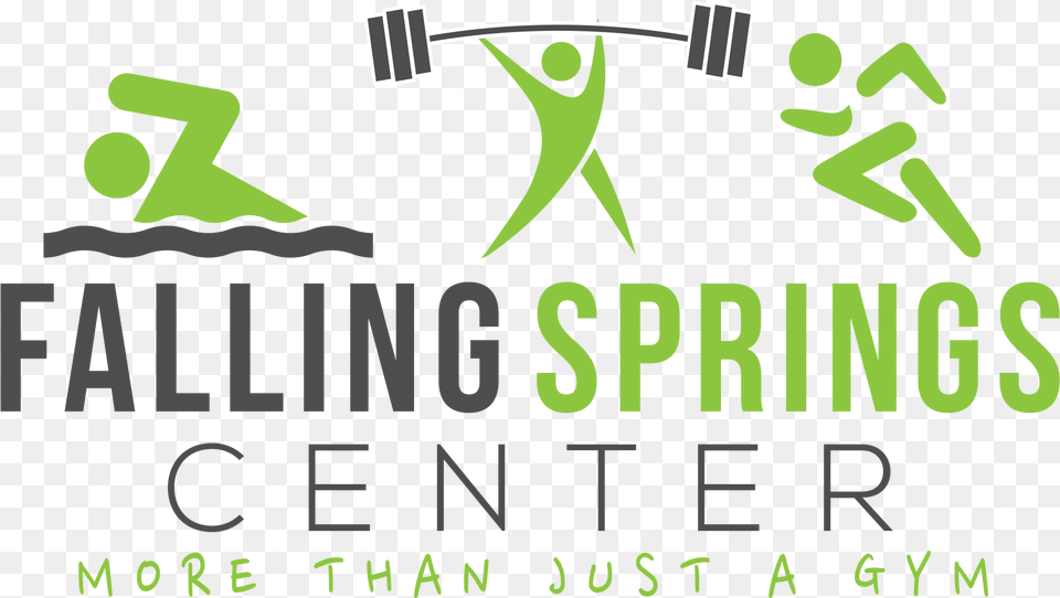 Falling Springs Center Is A Square Foot Recreation Graphic Design, Green, Text Png Image