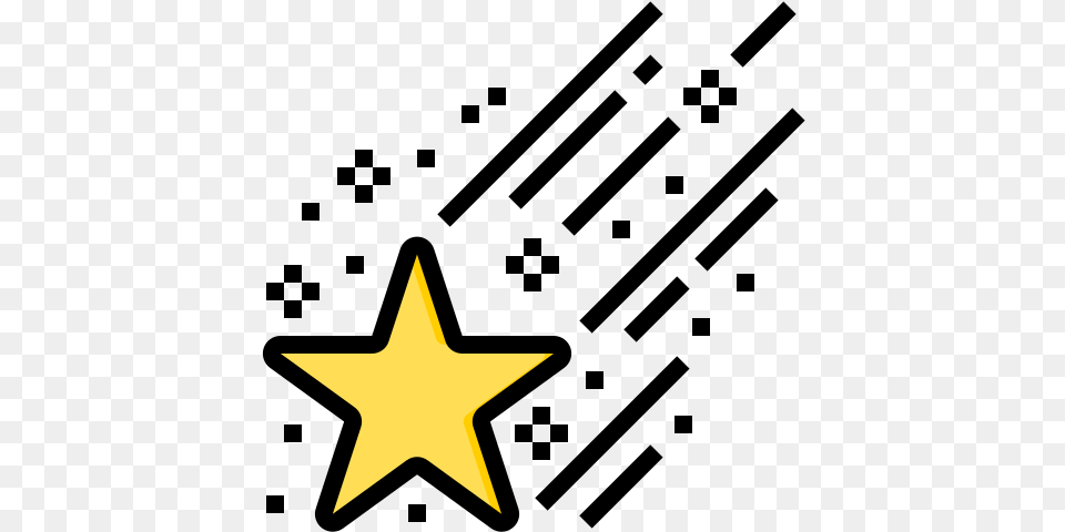 Falling Star Free Vector Icons Designed Museu Heris De Chavin De Huantar, Star Symbol, Symbol Png Image