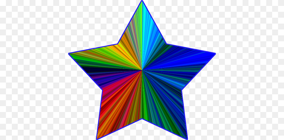 Falling Stars Clipart Rainbow Star, Star Symbol, Symbol, Light, Pattern Png Image