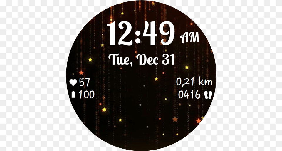 Falling Stars Galaxy Watchface Dot, Nature, Night, Outdoors, Disk Png