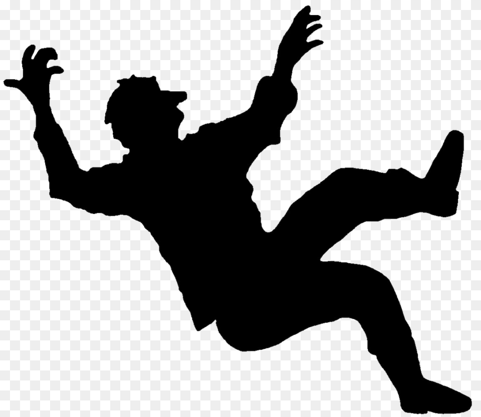 Falling Transparent Vector Clipart, Silhouette, Person Free Png