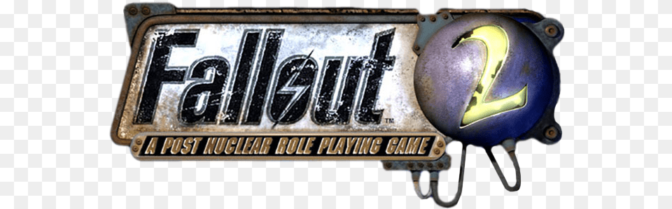 Fallout 2 Logo Fallout 2 Logo, License Plate, Transportation, Vehicle, Gas Pump Free Transparent Png