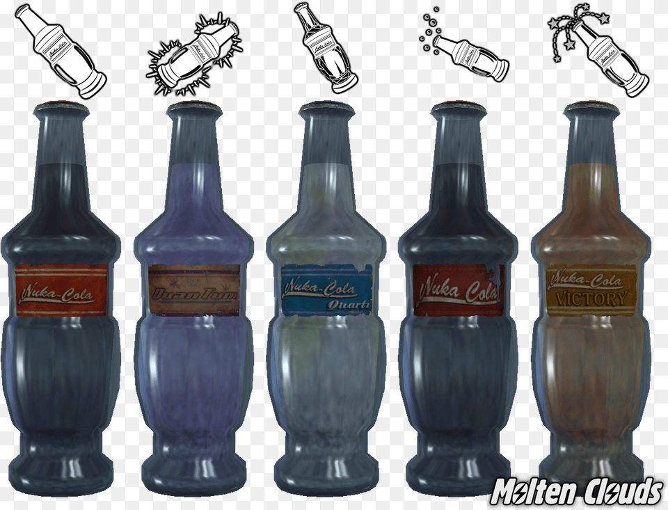 Fallout 2 Nuka Cola Fallout New Vegas Nuka Colas, Bottle, Beverage, Soda, Pop Bottle Free Transparent Png