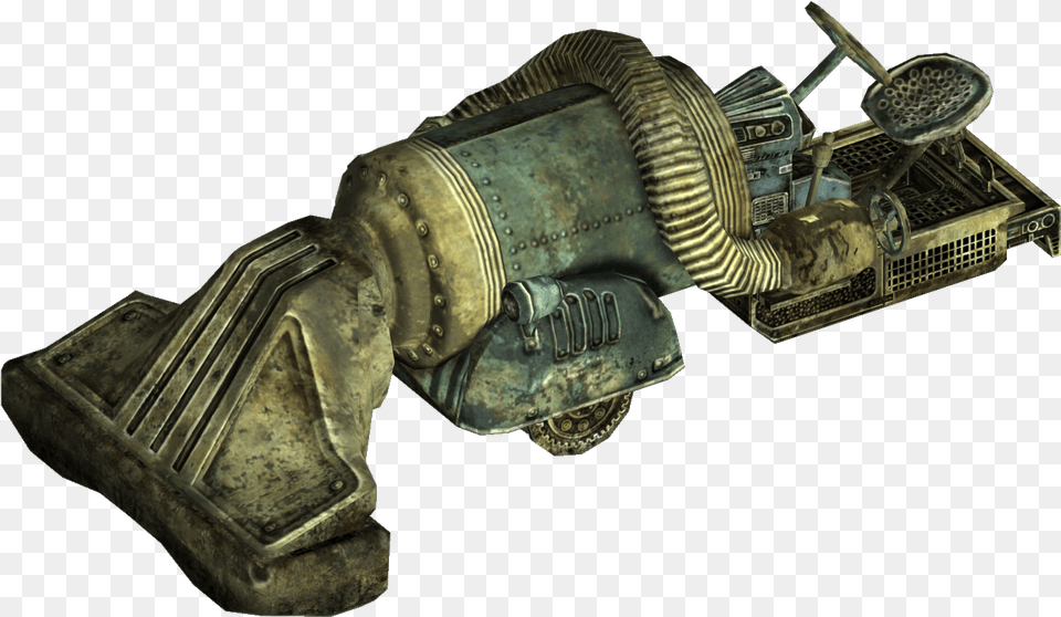 Fallout 3 Derelict Street Cleaner Fallout 4 Street Cleaner, Bronze, Cannon, Weapon, Machine Free Png Download