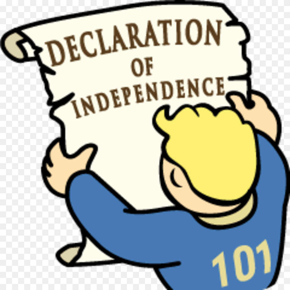 Fallout 3 Stealing Independence Clipart Download Declaration Of Independence Clipart, Baby, Person Png Image