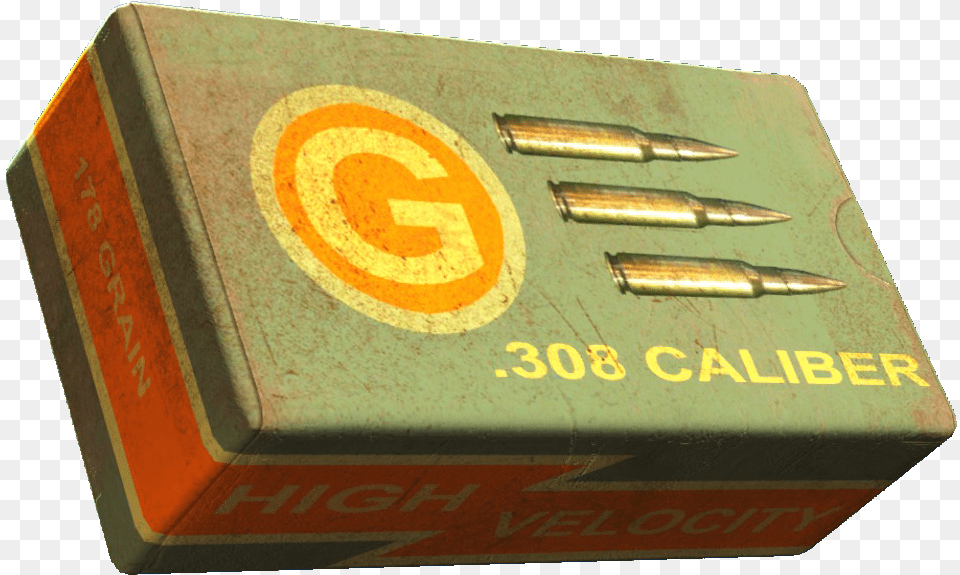 Fallout 4 762 Ammo, Ammunition, Weapon, Box, Bullet Png Image