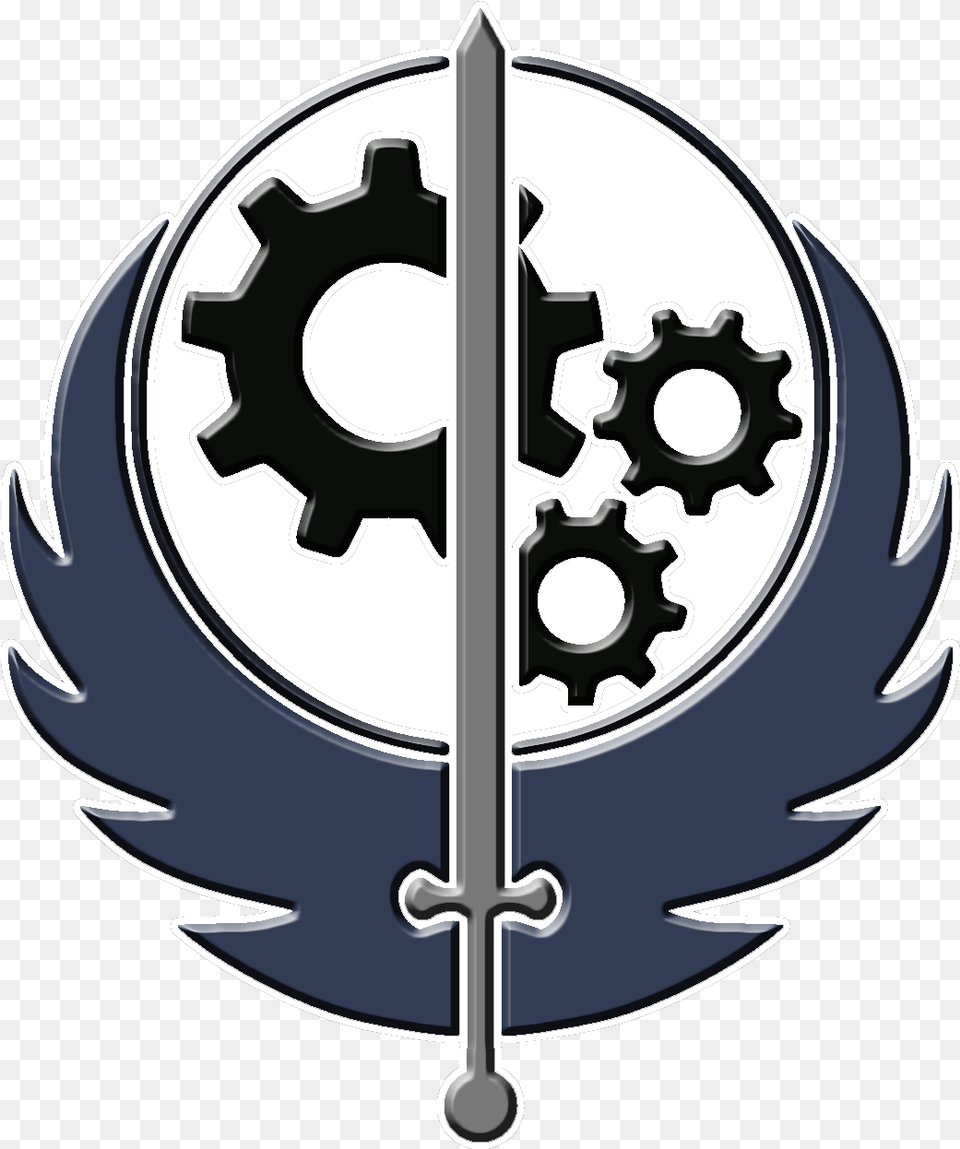 Fallout 4 Brotherhood Of Steel Logo, Machine, Chandelier, Lamp, Gear Png