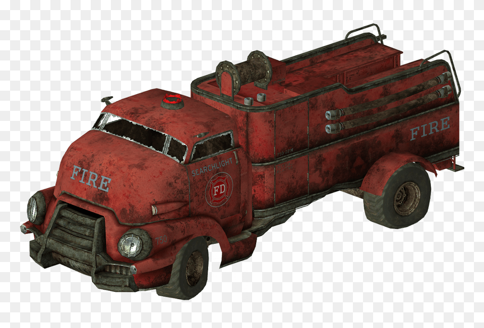 Fallout 4 Fire Truck, Machine, Wheel, Transportation, Vehicle Png