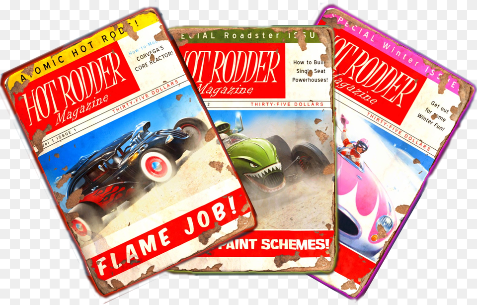 Fallout 4 Hot Rodder Magazines, Publication, Wheel, Machine, Book Free Transparent Png