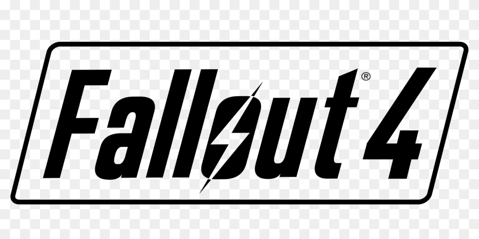 Fallout 4 Logo, License Plate, Transportation, Vehicle, Text Free Png