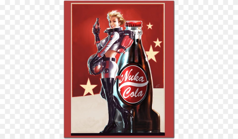 Fallout 4 Stone Slab Nuka Cola Portrait Nuka Cola Zap That Thirst, Beverage, Coke, Soda, Adult Png