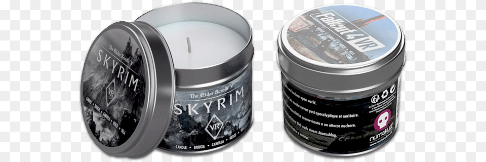 Fallout 4 Vr And Skyrim Vr 4d Candles Official Fallout Vr Candle, Tin, Disk, Can Png