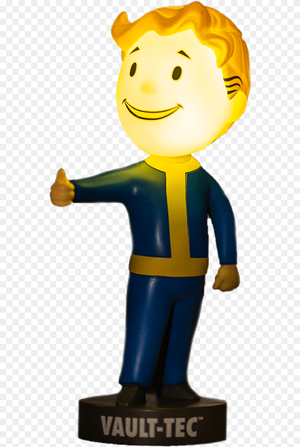 Fallout 76 Light Up Vault Boy Tv Movie Vault Boy Lampe, Figurine, Person, Face, Head Free Transparent Png