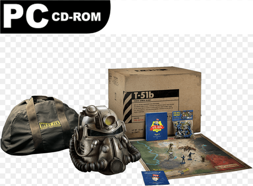Fallout 76 Power Armor Edition Bag, Helmet, Box, Baseball, Baseball Glove Free Png