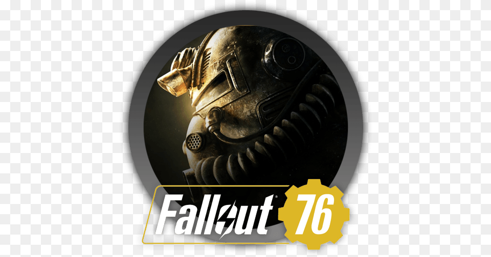 Fallout 76 Vortex Cloud Gaming Fallout 76 Transparent, Bronze, Logo, Helmet, Adult Png Image