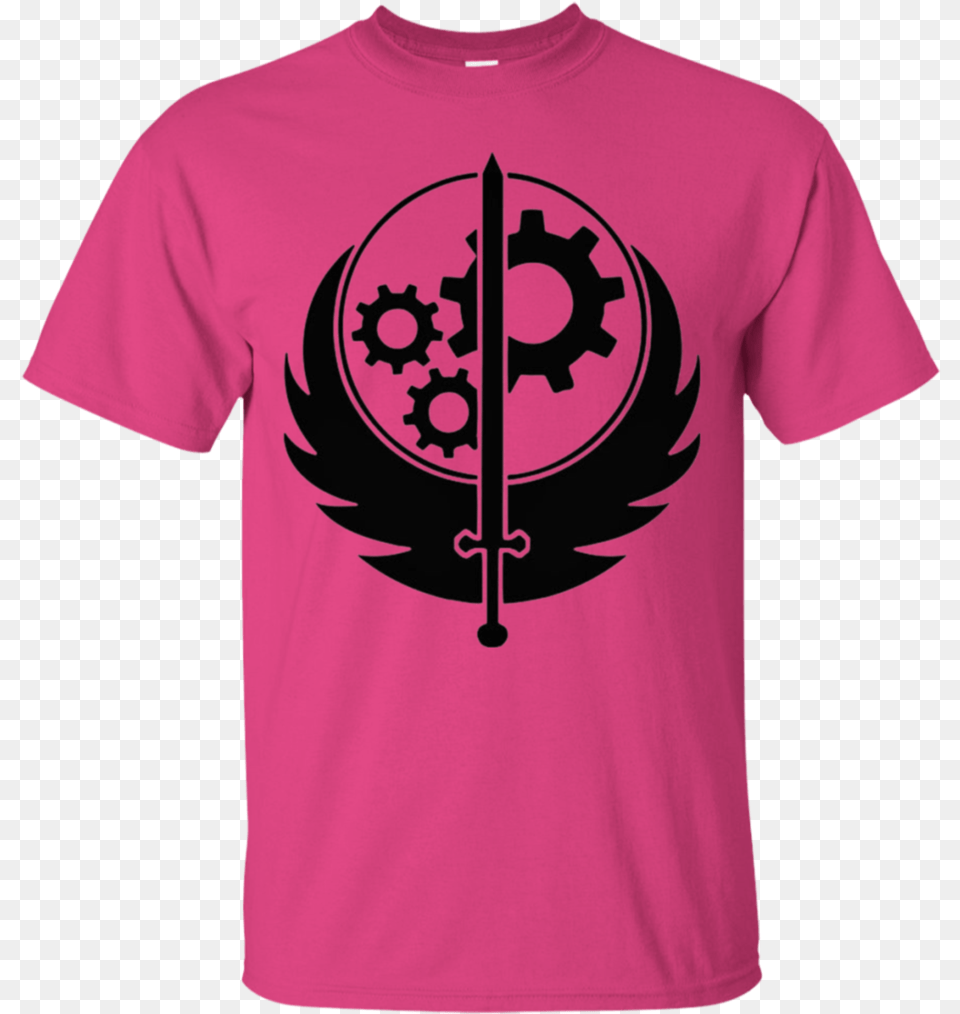 Fallout Brotherhood Of Steel Logo, Clothing, T-shirt, Shirt Free Png Download